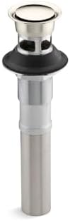KOHLLER Pop-Up Clicker Drain - Overflow 1-14 Connection Solid Brass Construction