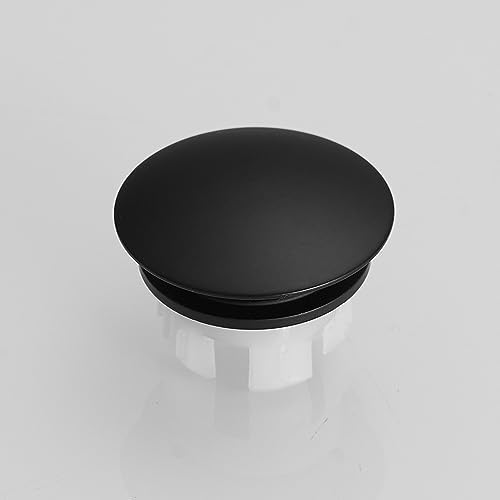 Homevichael Sink Overflow Cover Matte Black Brass