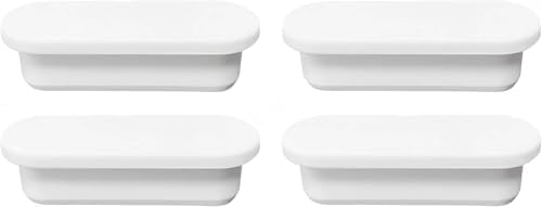4-Piece Durable Rubber Sink Overflow Caps