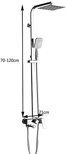 Premium Shower Chrome Set Rotating Hot Cold Faucet ABS Plastic Brass Construction