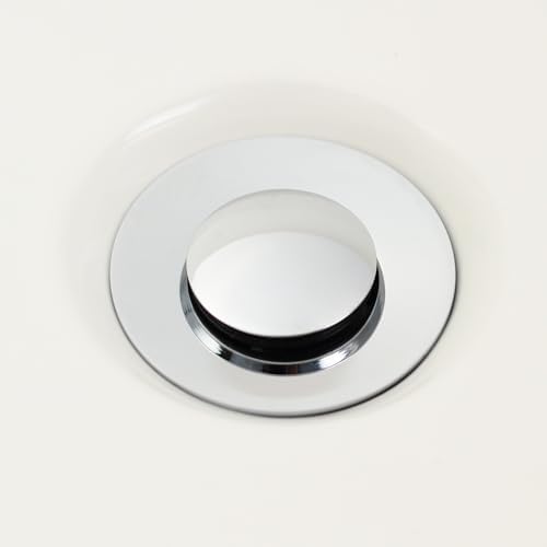 Purelux Chrome Bathroom Sink Drain Stopper with Lift Rod