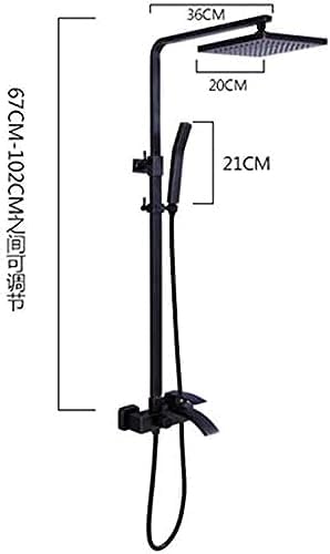 High-Quality Single-Hand Rainfall Bathroom Shower Set with ABS Nozzles