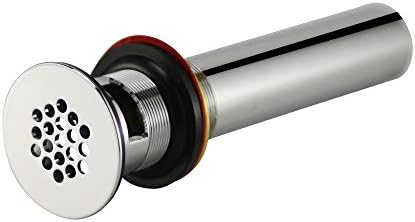 Purelux Grid Drain Strainer Assembly Overflow Brass Chrome Bathroom Sink