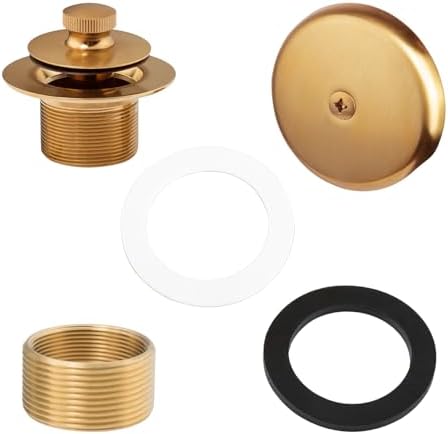 Artiwell Push Lock Tub Trim Set - Brushed Gold