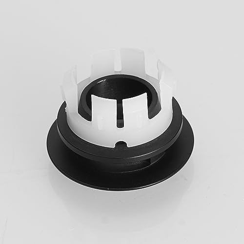 Homevichael Sink Overflow Cover Matte Black Brass