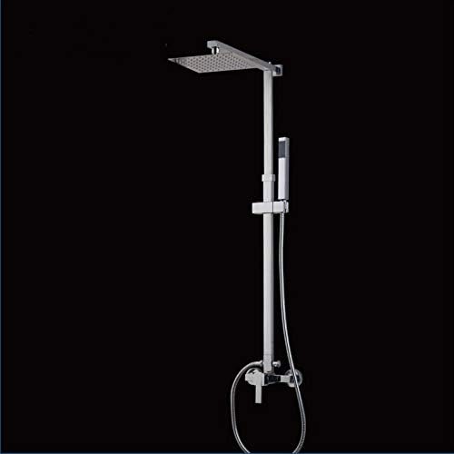 Charming Chrome-Finish Wall-Mount 8-Inch Big Rain Shower Set