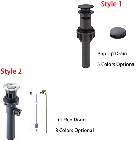 Bathroom Drain Stoppers with Lift Rod for Effortless Hygiene