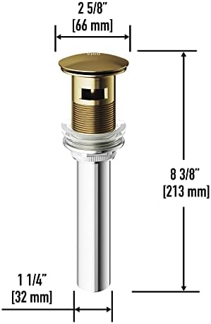 Get a Glimpse at VIGOs Lustrous Bath Sink Drain