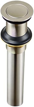 Purelux bathroom drain stopper durable Brass finish no overflow 5-year warranty