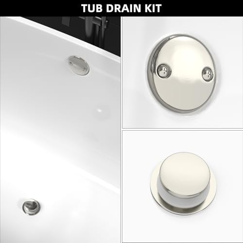 Homeslea Bathtub Drain Kit Brushed Nickel