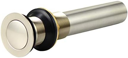 Purelux bathroom drain stopper durable Brass finish no overflow 5-year warranty
