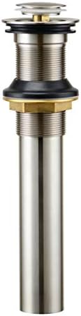 Purelux bathroom drain stopper durable Brass finish no overflow 5-year warranty