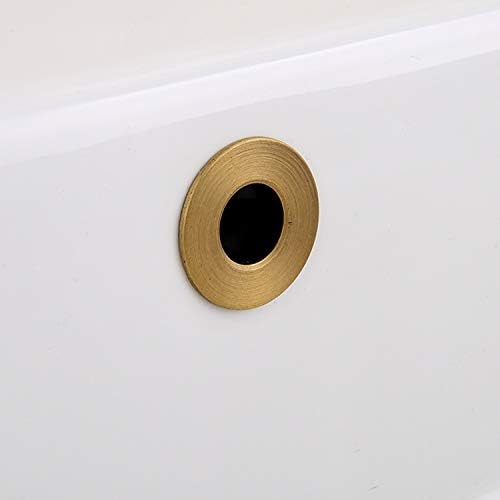 LANGPAI Overflow Sink Basin Trim Brass Insert Antique Brass