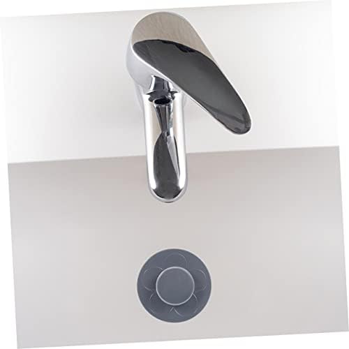 Bath Tub Drain Plug Set Copper Sink Stoppers for Clog Prevention Gray