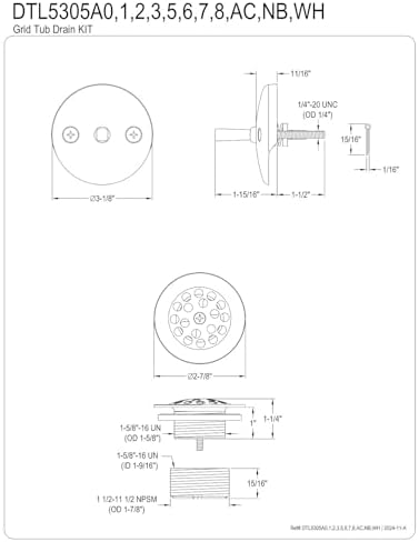 High-Quality Bath Drain Kit for Long-Lasting Clog Prevention