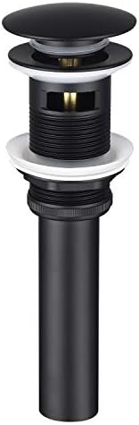 BESTILL Bathroom Sink Drain Stopper Matte Black