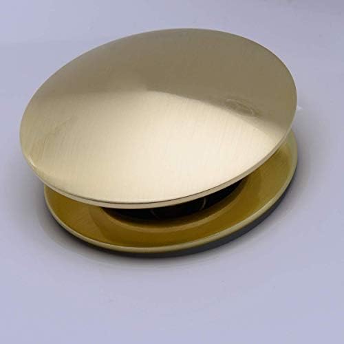TRUSTMI Brushed Gold Bathroom Faucet with Pop Up Drain Bundle