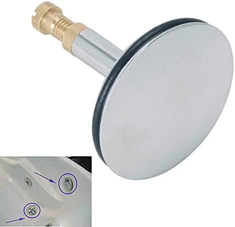 FASTROHY 2Pcs Bathtub Drain Stopper 43mm Silver