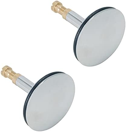 FASTROHY 2Pcs Bathtub Drain Stopper 43mm Silver