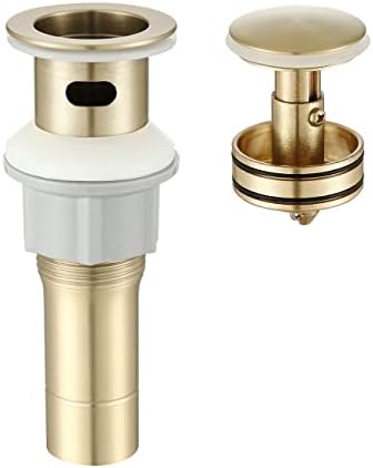 Bathroom Sink Drain Stopper with Overflow Stainless Steel