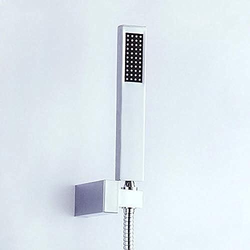 Concealed Luxury Ceiling Mounted 16-Inch Square Rainfall Bathroom Bathtub Shower Faucet