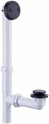Sturdy Black Tubular Drain Kit for Bathroom Use