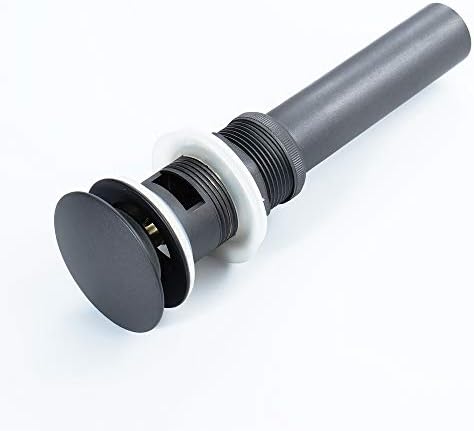 GLYYR Drain Stopper Bath Sink Overflow Click Clack Brass Design