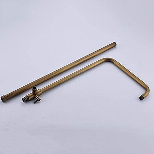Antique Brass Faucet Set with Extendable Tube