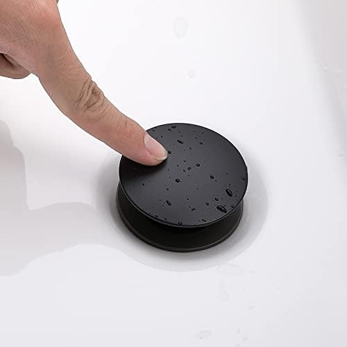 Matte Black Sink Drain Set with Overflow Protection