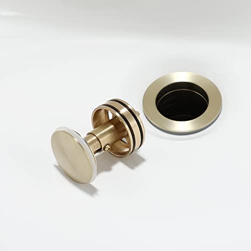 Bathroom Sink Drain Stopper with Overflow Stainless Steel