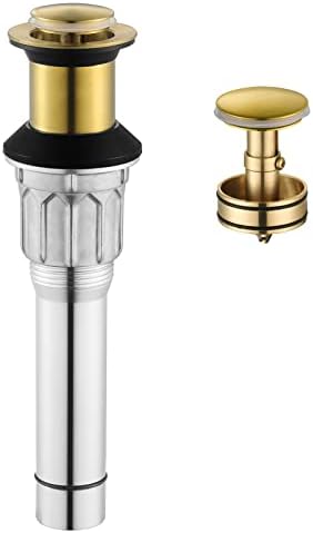 Parlos All Metal Bathroom Sink Drain with Overflow