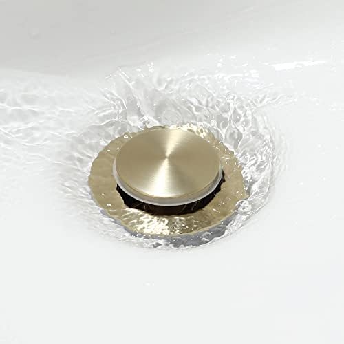 Bathroom Sink Drain Stopper with Overflow Stainless Steel