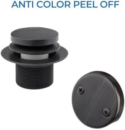 Energy-Boosting Oil Rubbed Bronze Bathtub Drain Replacement by Yodel Faucet