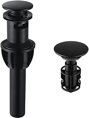 Sturdy 304 Stainless Steel Sink Drain Stopper Matte Black