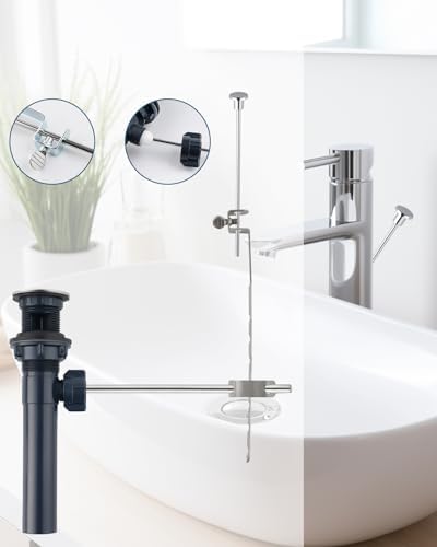 Vessel Sink Drain with Overflow Leaky-Proof sanitary installation