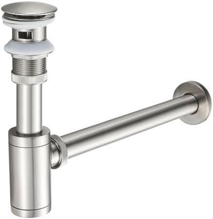 Bathroom Sink P-Trap Kit with Height Adjustable Design Durable Stylish Solid Brass