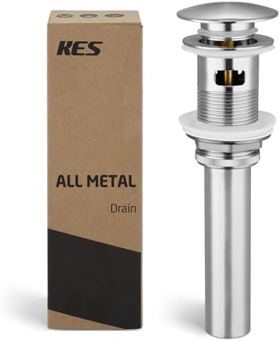 KES Vessel Sink Drain 16-19 Hole - Rustproof Durable 304 Steel