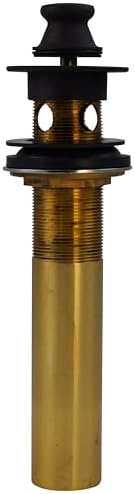 Westbrass D410-12 Lift Turn Drain with Overflow Holes