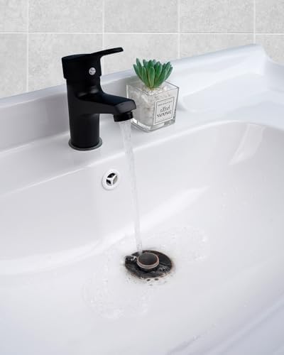 Hibbent All Metal Universal Bathroom Sink Stopper