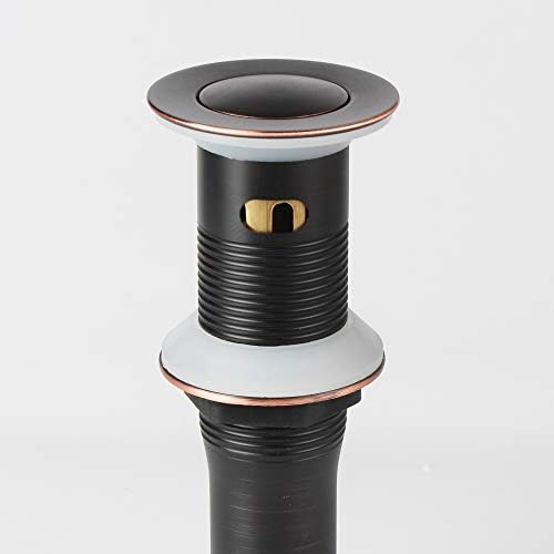 Durable Oil Rubbed Bronze Sink Drain with Overflow Ultra-Rugged Bathroom Fixtures