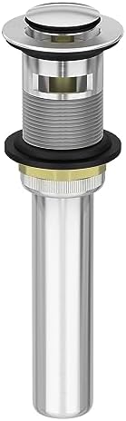 GeorkiosBath Sink Drain StoppersSolid Brass with Overflow