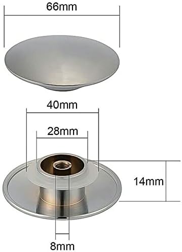 Shinekoo 2PCS Basin Waste Pop Up Plug 66mm