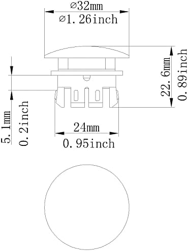 Homevichael Sink Overflow Cover Matte Black Brass