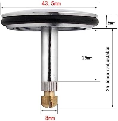 Universal Copper Bathtub Drain Stopper