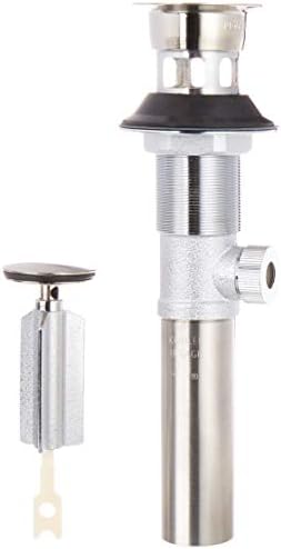 Sturdy Overflow Bathtub Drain in Brushed Nickel
