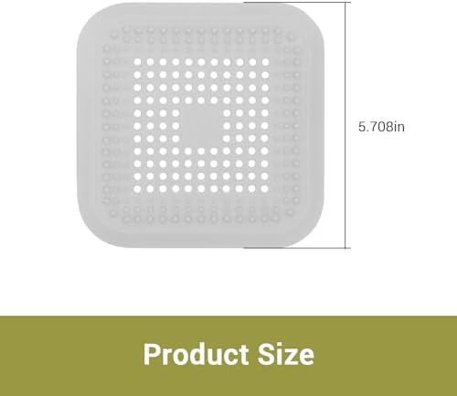 XYSM tub shower drain hair catcher easy to install 2-piece set
