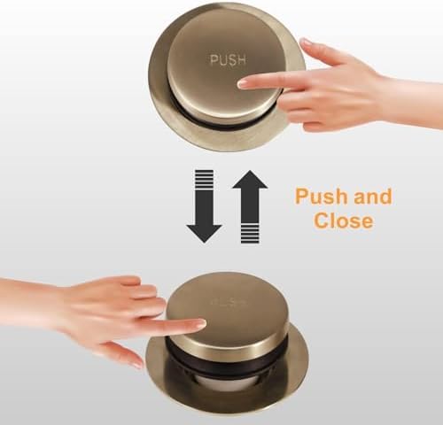 Sturdy Gold Brushed bathtub drain with easy installation