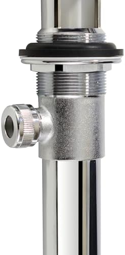 Purelux Chrome Bathroom Sink Drain Stopper with Lift Rod