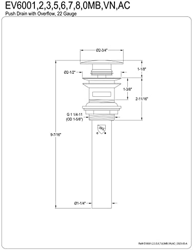 Reliable Kingston Brass Sink Drain Set in Wall Overflow Chrome