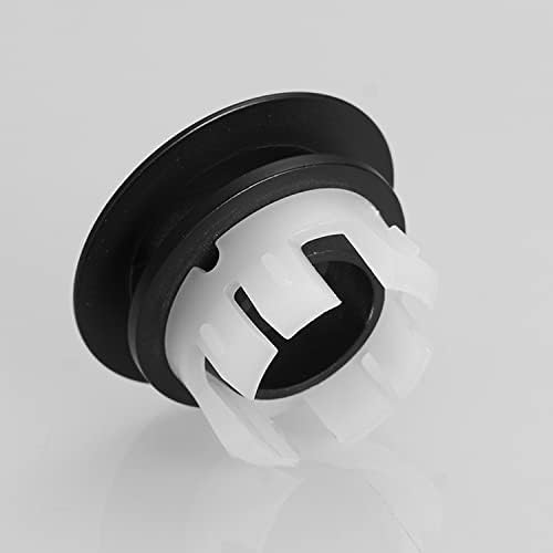 Homevichael Sink Overflow Cover Matte Black Brass